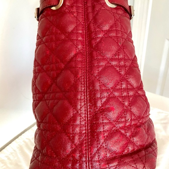 Authentic Christian Dior PANAREA red handbag - Picture 5 of 16